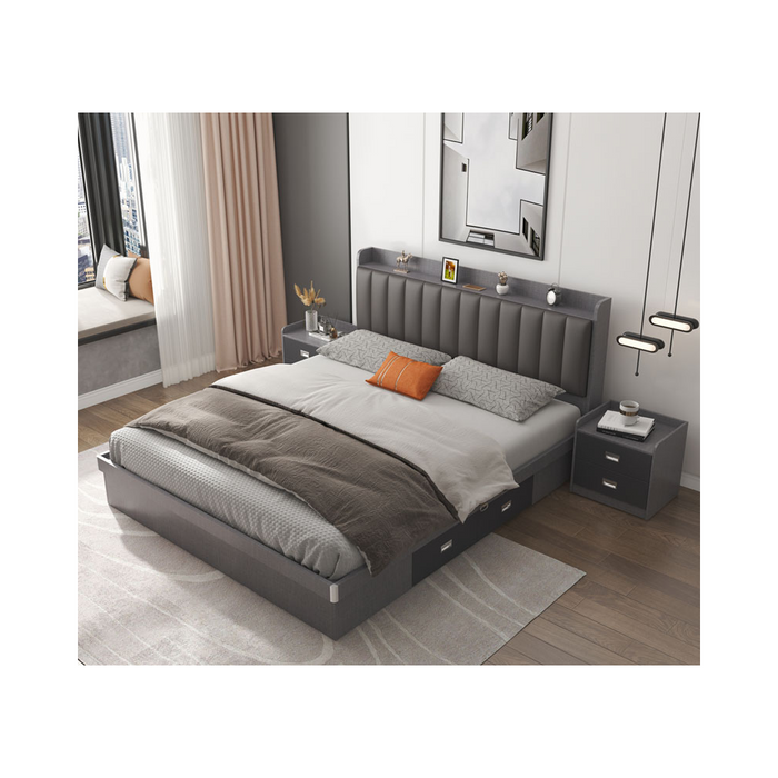 Queen Size Storage Bed