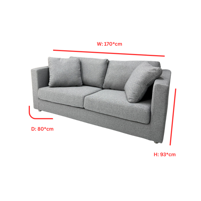 Sofa - 2 seater in light grey