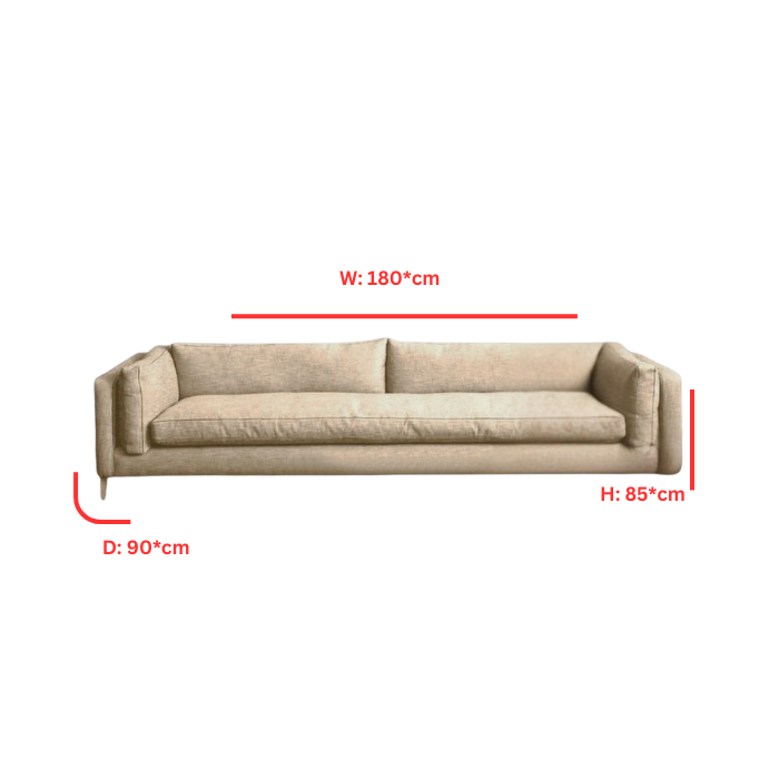 Sofa - 2 seater in beige